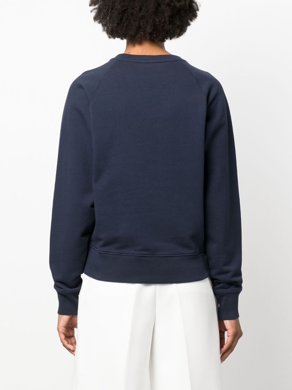 23FW 메종키츠네 / 여성 캠퍼스 폭스 스웻셔츠 네이비 LW00301KM0001 P480 STK - MAISON KITSUNE