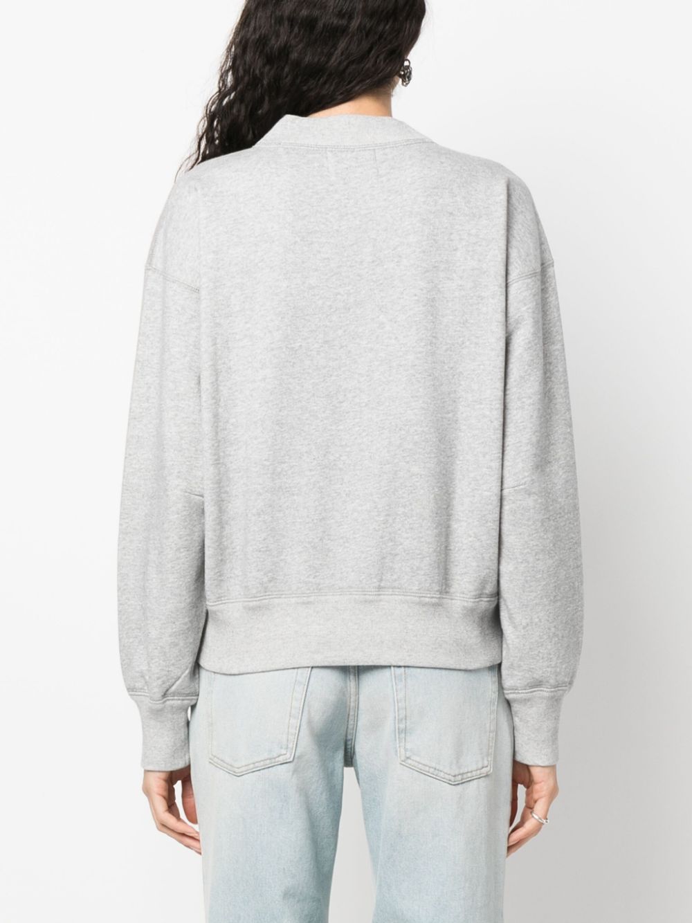  23FW 이자벨 마랑 에뚜왈 / 여성 모빌리 로고 스웻셔츠 그레이 SW0003FA A3M56E 02GY STK - ISABEL MARANT ETOILE