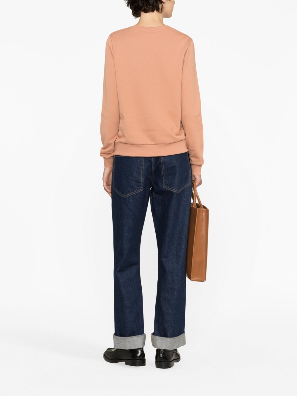 23FW 아페쎄 / 여성 마담 로고 스웨트셔츠 핑크 COEZD F27759 FAD STK - A.P.C.