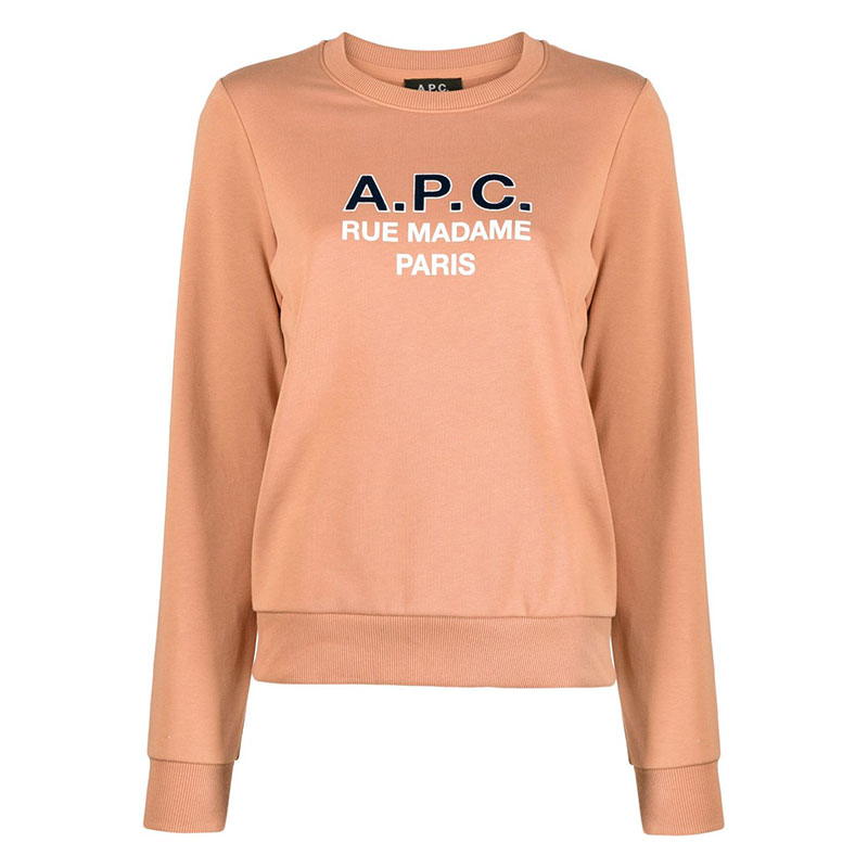 23FW 아페쎄 / 여성 마담 로고 스웨트셔츠 핑크 COEZD F27759 FAD STK - A.P.C.