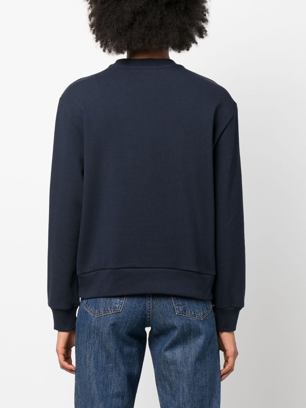 23FW 아페쎄 / 여성 엘리사 VPC 로고 스웨트셔츠 네이비 COFDX F27820 IAK STK - A.P.C.
