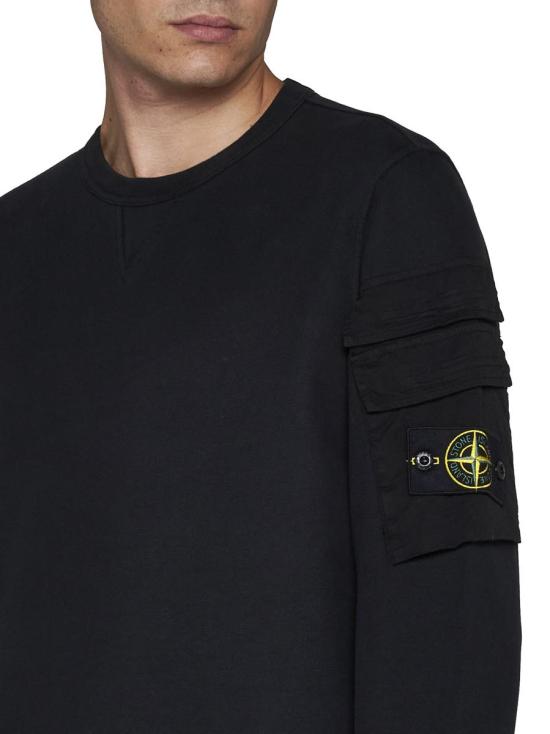 [STONE ISLAND스톤아일랜드]23FW 스톤 아일랜드 긴팔 티셔츠 791560577 V0029 BLACK [W CONCEPT]
