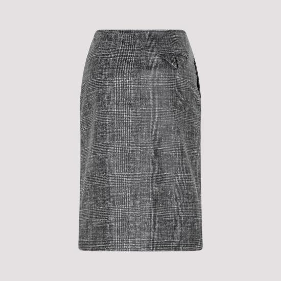 24SS 보테가베네타 미디 스커트 739562V2RZ0 BLACK - BOTTEGA VENETA