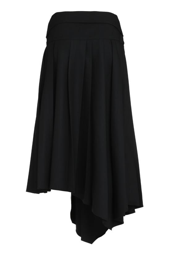23FW 오프화이트 미디 스커트 OWCW006F23FAB002 1000 black - OFF WHITE