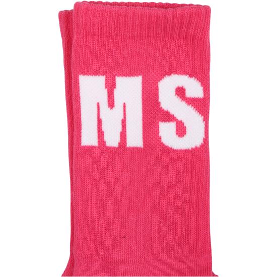 24SS [키즈] 엠에스지엠 발목 양말 S4MSJUSO041 044 FUCHSIA - MSGM