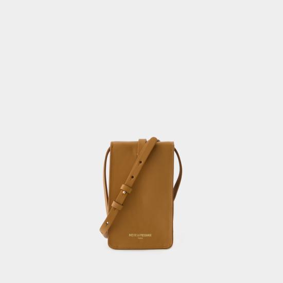 24SS 이네스 드 라 프레상쥬 크로스백 INTL075BCA032M615CAMEL BROWN - INES DE LA FRESSANGE