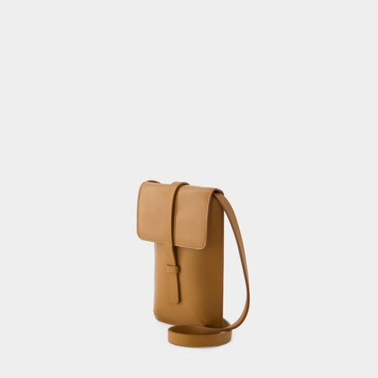 24SS 이네스 드 라 프레상쥬 크로스백 INTL075BCA032M615CAMEL BROWN - INES DE LA FRESSANGE