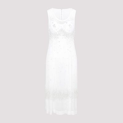 [해외] 24SS 보테가베네타 롱 원피스 739247 V2Y10 9075 OPTIC WHITE CRYSTAL