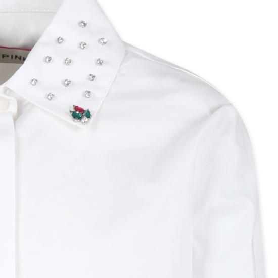 23FW [키즈] 핑코 셔츠 F3PIJGSI262 002 WHITE - PINKO