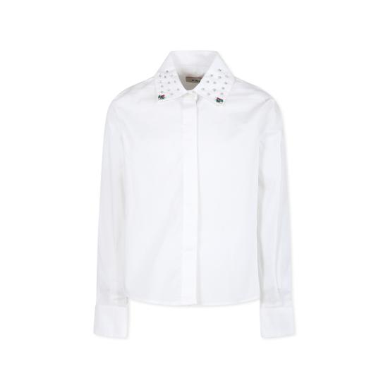 23FW [키즈] 핑코 셔츠 F3PIJGSI262 002 WHITE - PINKO