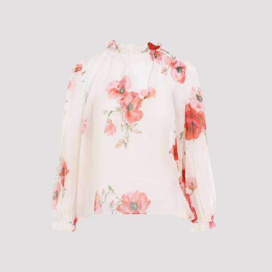 1135TSS246 CREAM RED FLORAL