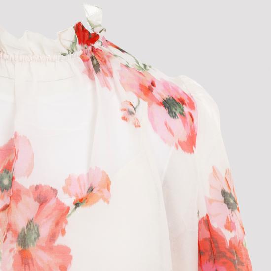 1135TSS246 CREAM RED FLORAL