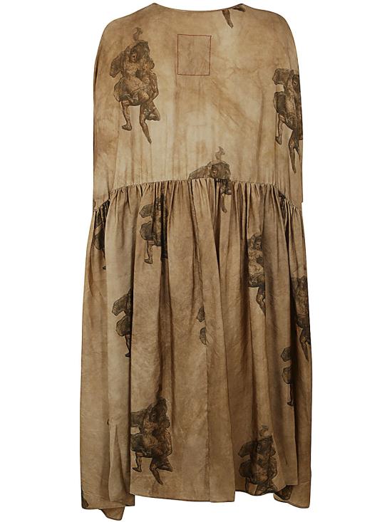 24SS 우마 왕 롱 원피스 UW5060 UW056 ROSE BROWN - UMA WANG