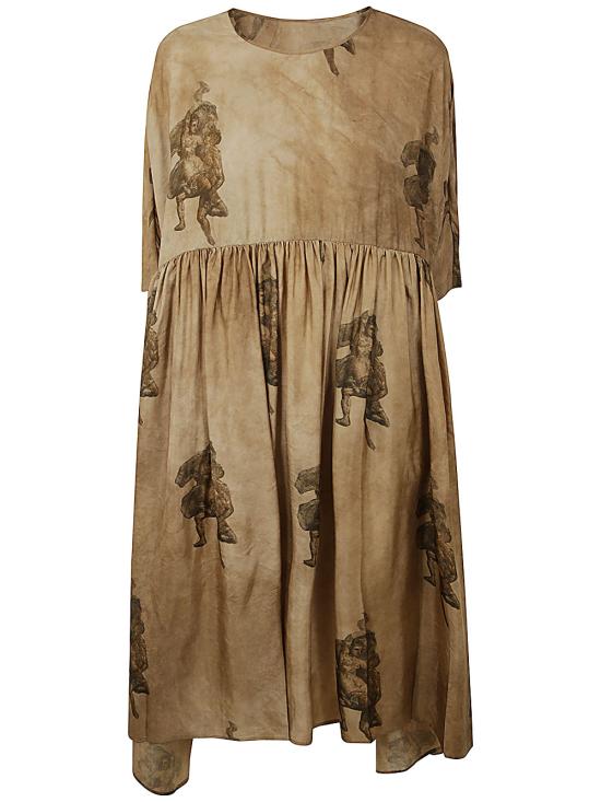 24SS 우마 왕 롱 원피스 UW5060 UW056 ROSE BROWN - UMA WANG