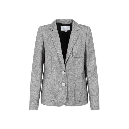 23FW 지암바티스타 발리 자켓 23FWSVZM6007 89GR M019 IVORY BLACK - GIAMBATTISTA VALLI
