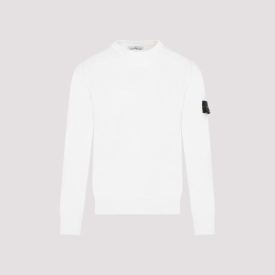 24SS 스톤 아일랜드 스웨터 8015540B2 V0001 WHITE - STONE ISLAND