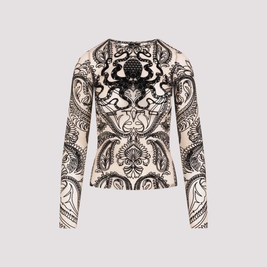24SS 에트로 반팔 티셔츠 WRJA0038 AK290 M0464 SABBIA - ETRO