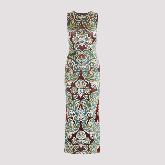 24SS 에트로 롱 원피스 WRHA0144 99JJD01 S9865 MULTICOLOR FDO BORDEAUX - ETRO