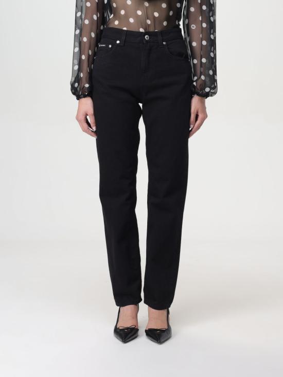 24FW 돌체앤가바나 스트레이트 팬츠 FTAIADG8KD1 S9001 Black - DOLCE & GABBANA