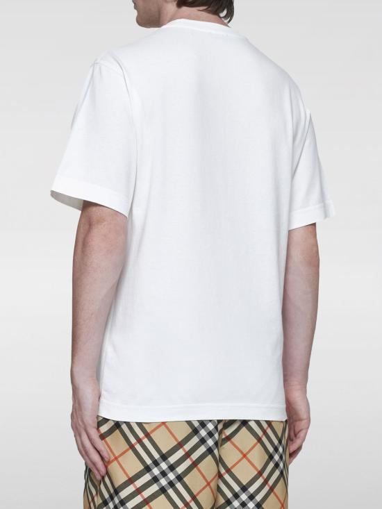 24FW 버버리 반팔 티셔츠 8095105 White - BURBERRY