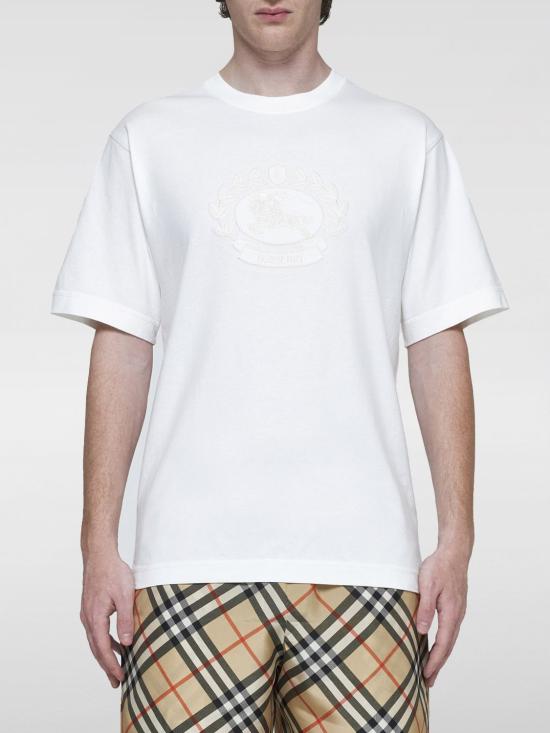 24FW 버버리 반팔 티셔츠 8095105 White - BURBERRY