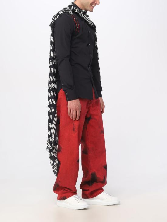 23FW 알렉산더 맥퀸 머플러/스카프 5909344418Q 1078 Black 1 - ALEXANDER MCQUEEN