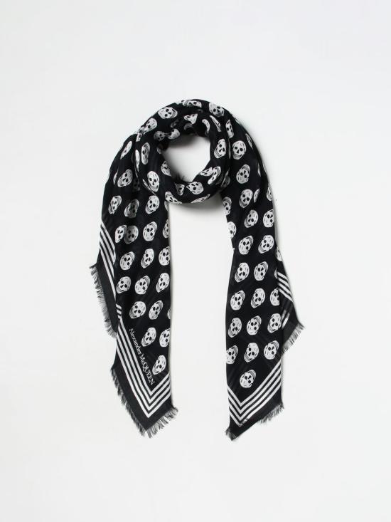 23FW 알렉산더 맥퀸 머플러/스카프 5909344418Q 1078 Black 1 - ALEXANDER MCQUEEN