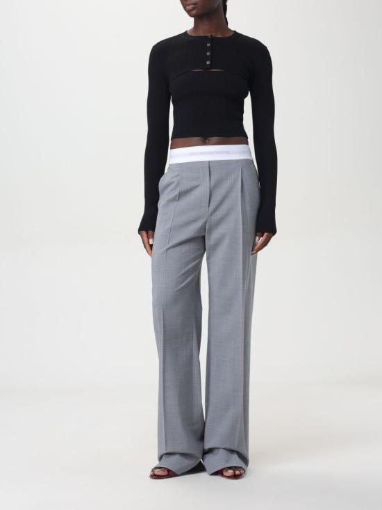 24FW 알렉산더 왕 스웨터 1KC3241060 001 Black - ALEXANDER WANG