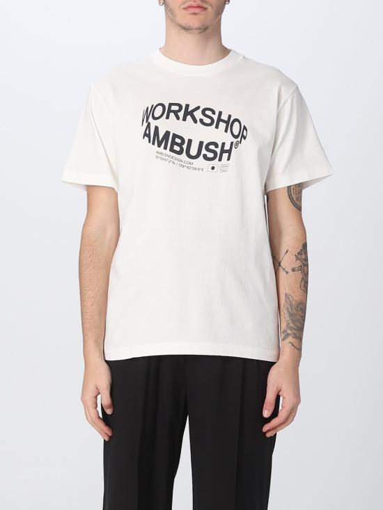 23SS 엠부시 반팔 티셔츠 BMAA064S23JER001 0247 White - AMBUSH