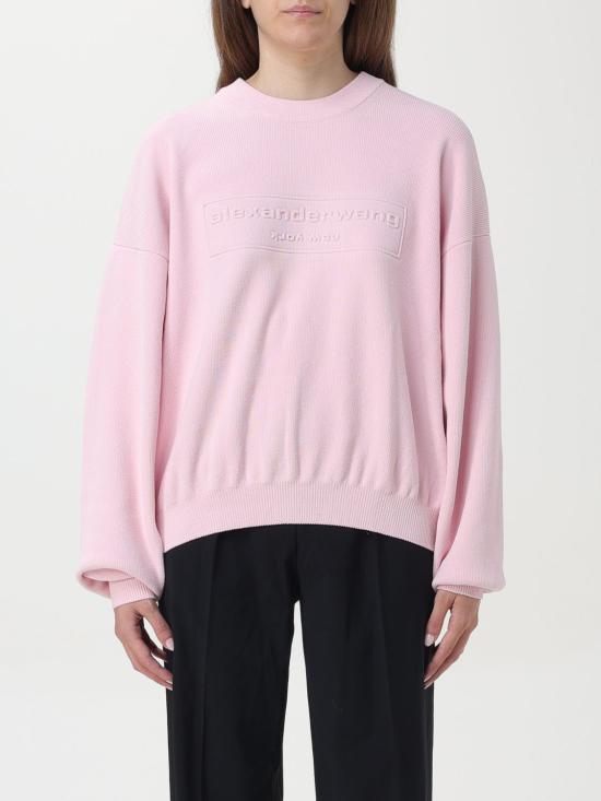 24FW 알렉산더 왕 스웨터 1KC3231017 84A Pink - ALEXANDER WANG