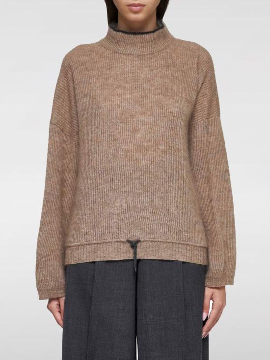 24FW 브루넬로 쿠치넬리 터틀넥 M2I195604 CKK02 Brown - BRUNELLO CUCINELLI