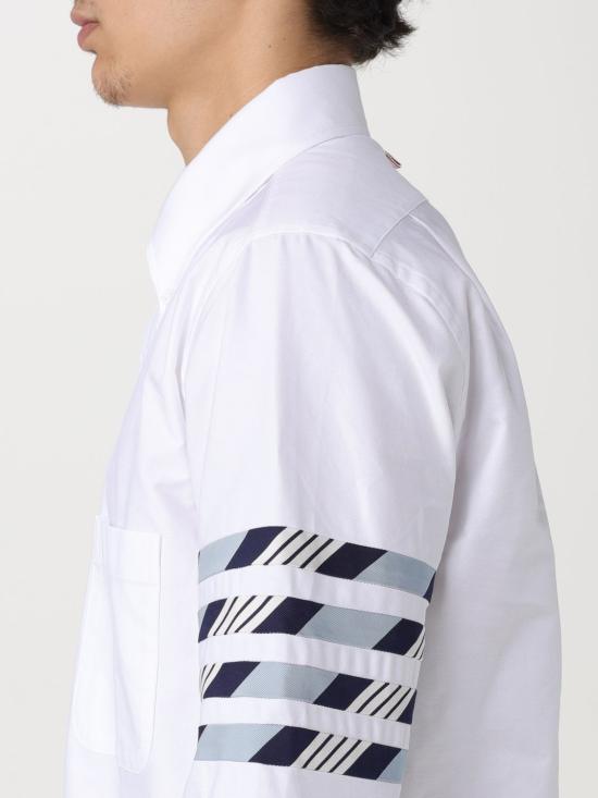 24SS 톰브라운 긴팔 셔츠 MWL374CF0572 460 Gnawed Blue - THOM BROWNE