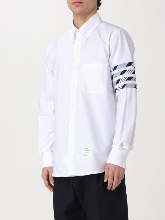 24SS 톰브라운 긴팔 셔츠 MWL374CF0572 460 Gnawed Blue - THOM BROWNE
