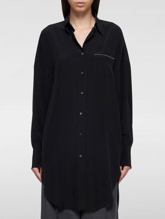 24FW 브루넬로 쿠치넬리 셔츠 MB993ML916 C101 Black - BRUNELLO CUCINELLI
