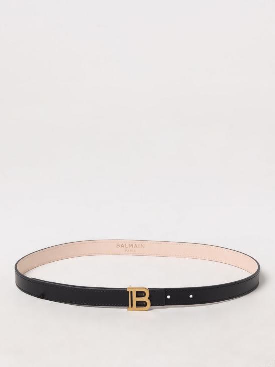 24FW 발망 레귤러 벨트 DN1WJ000LVTL 0PA Black - BALMAIN