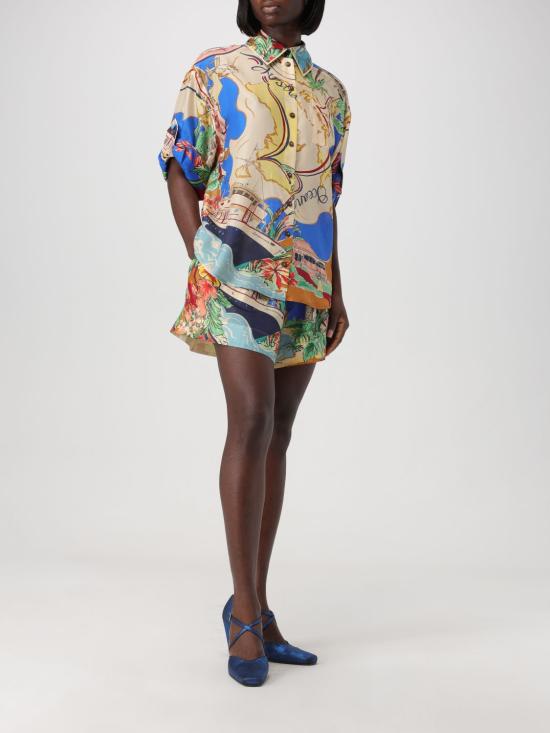 24SS 짐머만 숏팬츠 8478ARS241 NAUMP Blue - ZIMMERMANN