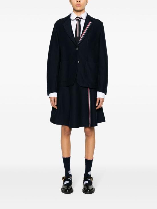 24FW 톰브라운 미디 스커트 FJK118AJ0139 415 NAVY - THOM BROWNE