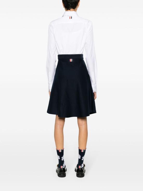 24FW 톰브라운 미디 스커트 FJK118AJ0139 415 NAVY - THOM BROWNE