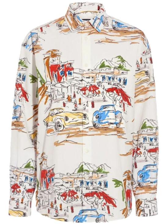 24FW 자크뮈스 셔츠 243SH077 1677 1HI PRINT CAPRI CARS WHITE - JACQUEMUS