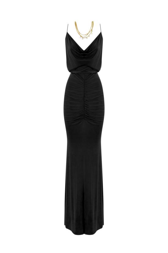 24SS 엘리자베타프랜치 롱 원피스 AB62842E2 110 110 Nero - ELISABETTA FRANCHI