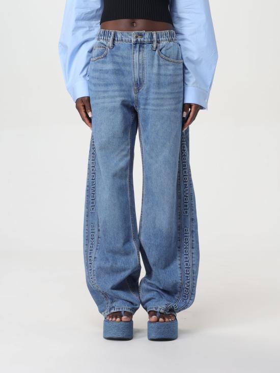 24FW 알렉산더 왕 데님 팬츠 4DC3244397 486 Blue - ALEXANDER WANG
