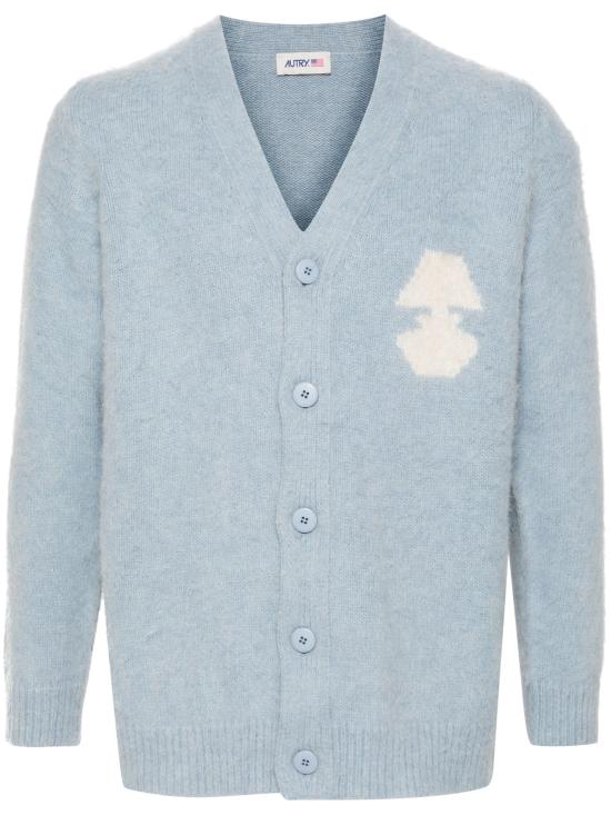 24FW 오트리 가디건 CRPM77 WB WOOL BLUE - AUTRY