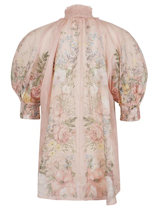 24FW 짐머만 블라우스 9920 TSS243 PIF PINK FLORAL - ZIMMERMANN