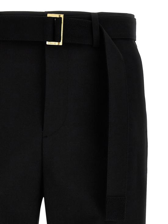24SS 사카이 스트레이트 팬츠 2403389M001 Black - SACAI