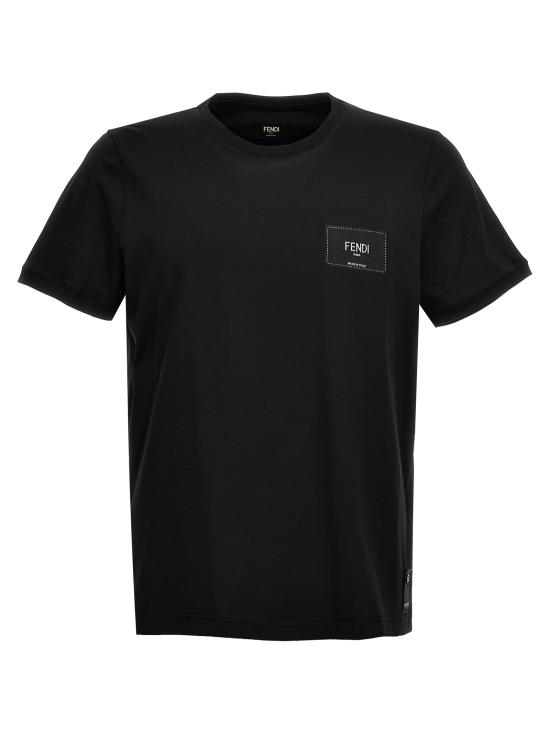 24SS 펜디 반팔 티셔츠 FY0894A9RLF0QA1 Black - FENDI