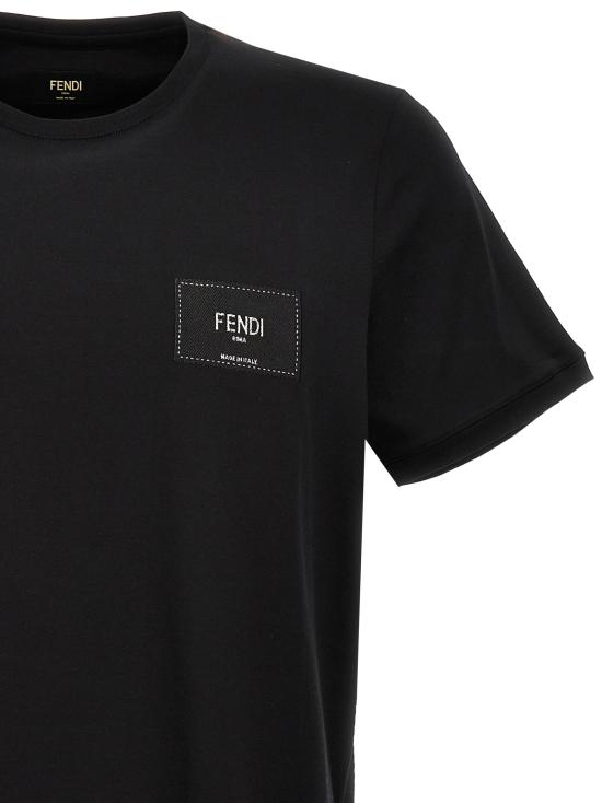 24SS 펜디 반팔 티셔츠 FY0894A9RLF0QA1 Black - FENDI