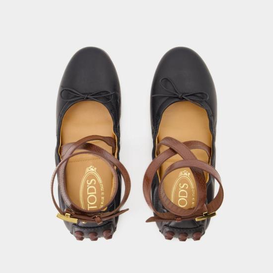 24SS 토즈 플랫 슈즈 TODS21301 Black - TODS