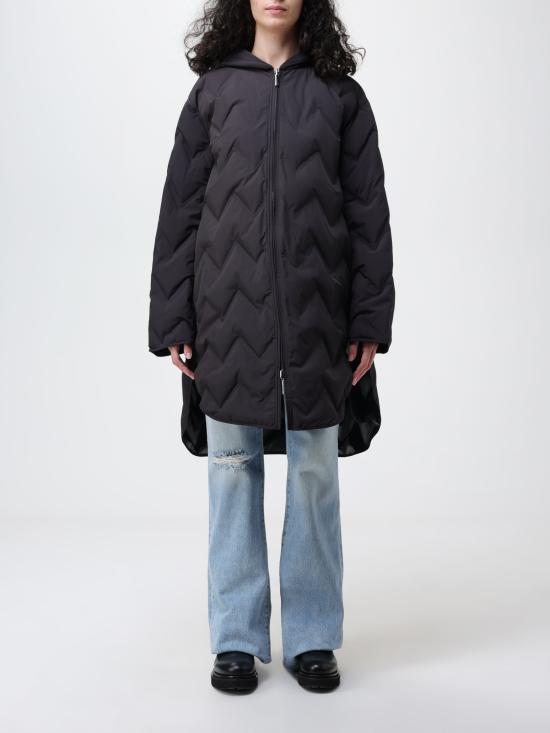 23FW 조르지오 아르마니 코트 6R2L682NFGZ 0999 nero - GIORGIO ARMANI