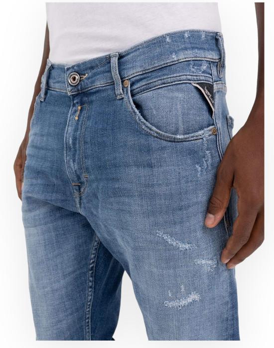 24SS 리플레이 데님 스트레이트 팬츠 M1021Q000141656 009 blu denim - REPLAY