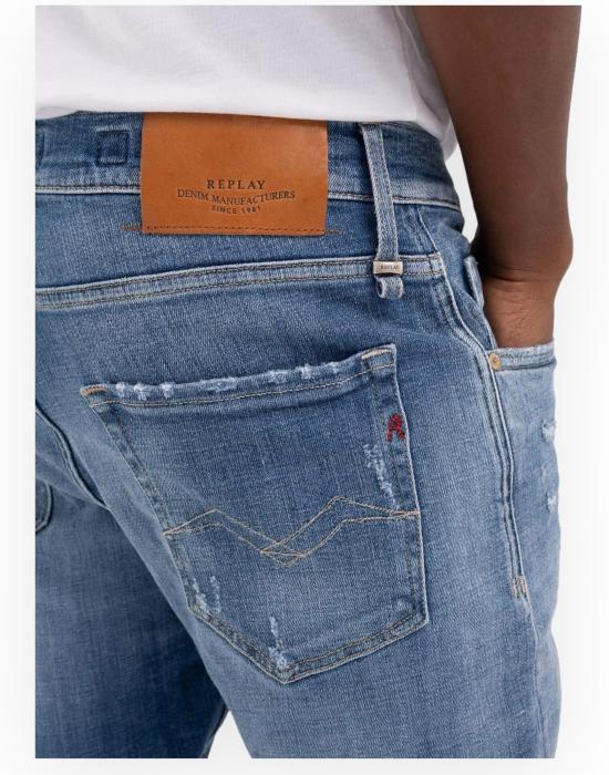 24SS 리플레이 데님 스트레이트 팬츠 M1021Q000141656 009 blu denim - REPLAY